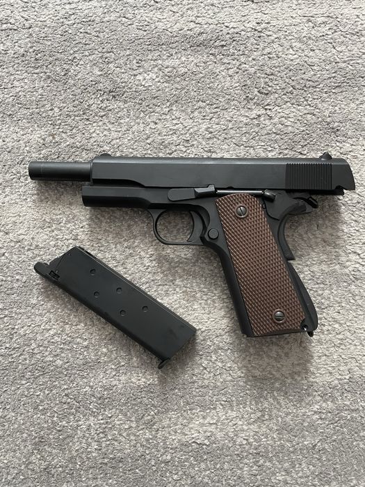 PISTOLA 1911 METAL GREEN GAS BLOWBACK AIRSOFT ENVIO GRATUITO