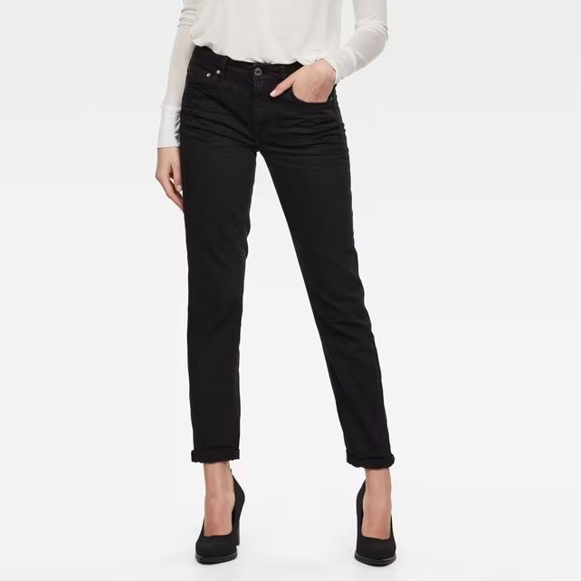 Оригінал G-Star RAW G Star 3301 High Straight High Waist жіночі чорні джинси прямі штани денім висока посадка W25 W26 W28