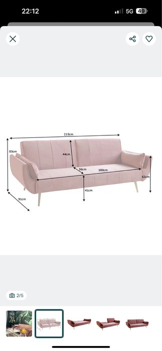 Kanapa sofa rozkladana