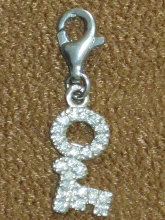 Medalha-Berloque Prata Maciça de Lei 925`/.. C/Contraste