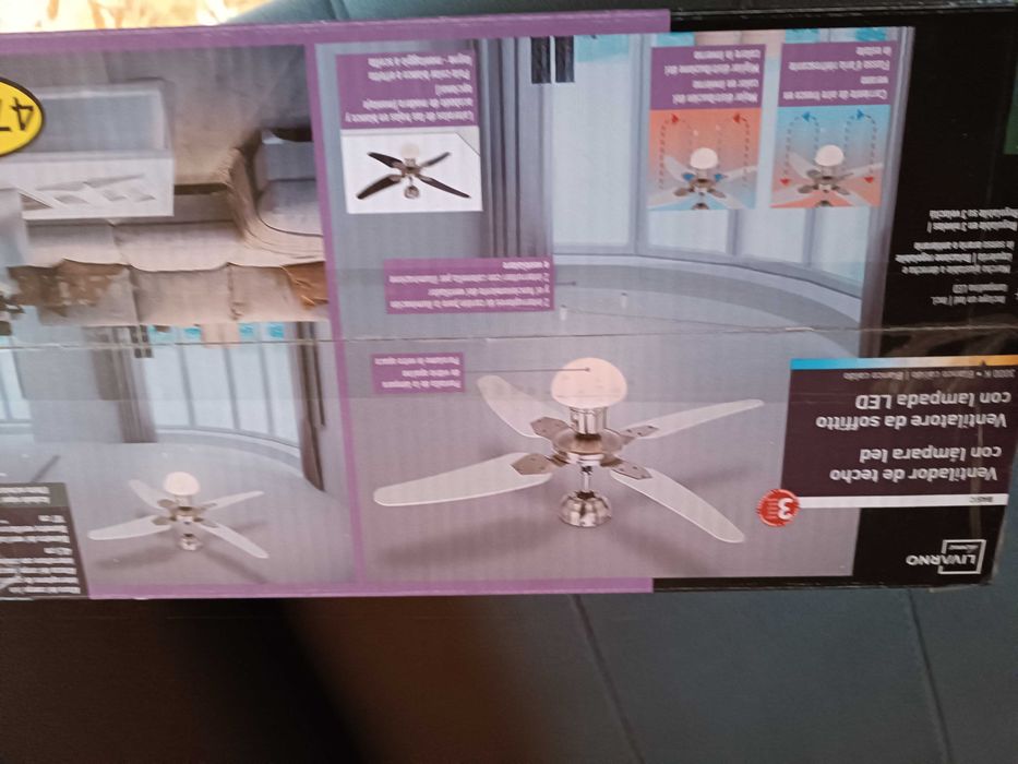 Ventoinha de teto Artigo novo com garantia.