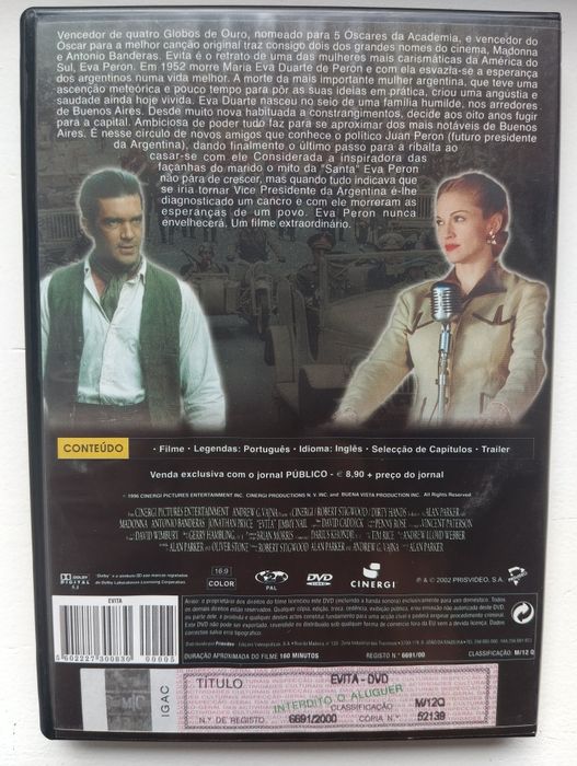 DVD evita ( madona)