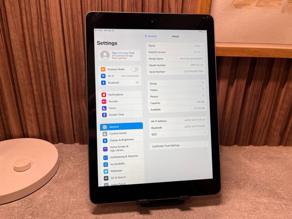 128gb iPad 6, 95%
