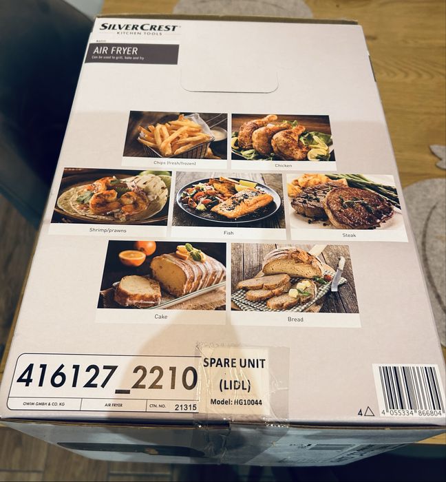 Air Fryer Silvercrest 1000w nowy