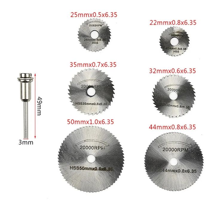 Дискові міні відрізні диски фрези пильні диски для гравера Dremel