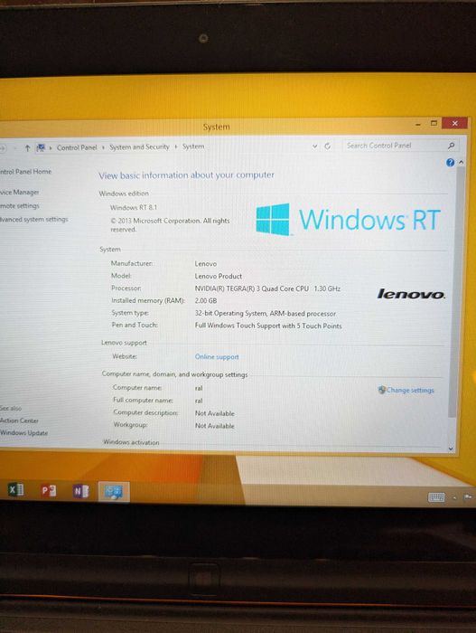 Cенсорний Lenovo IdeaPad Yoga 11\ 11.6"Nvidia Tegra 3 WindowsRT 2/64