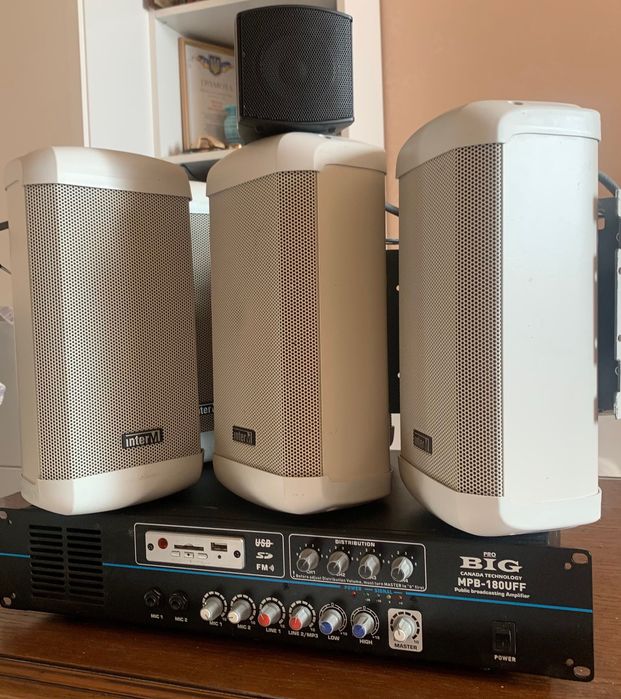 Підсилювач ARCTIC MPB-180UFF + 6 акустичних систем Inter-M CU-410F