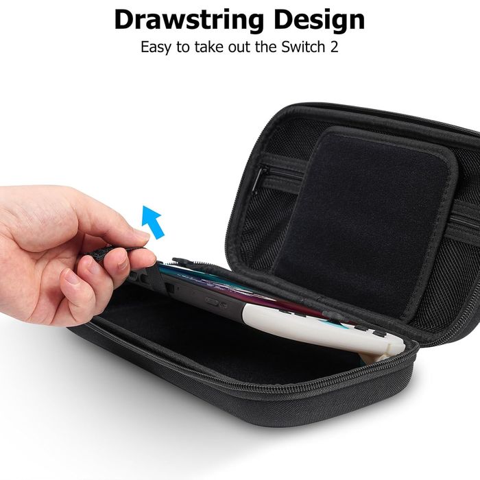 Etui ochronne Hard Shell do konsoli z miejscem na gry, czarne