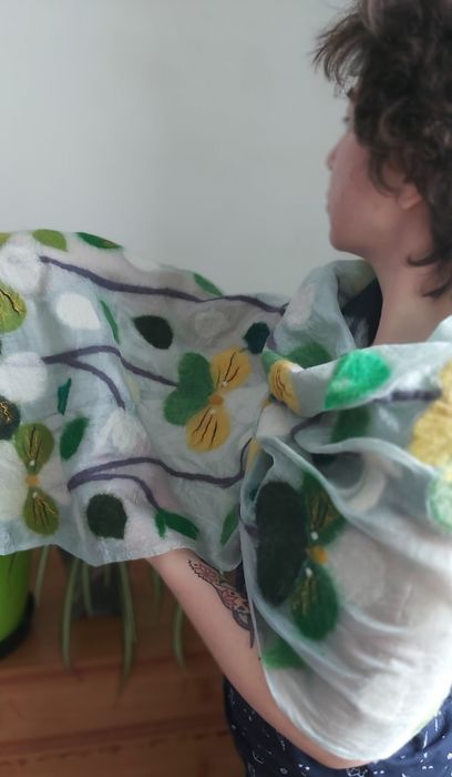 Шалик Шарф Шаль Палантин весна шовк