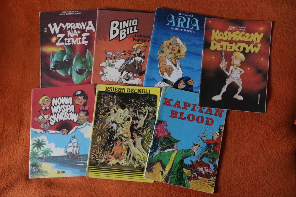 Zestaw kultowych komiksów (7 sztuk)