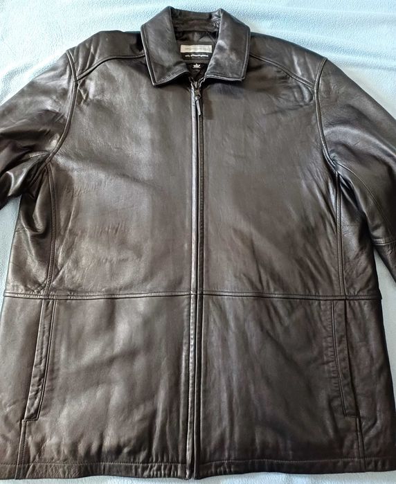 Kurtka skórzana męska,Roz-L,kolor-czarny,stan-b db.