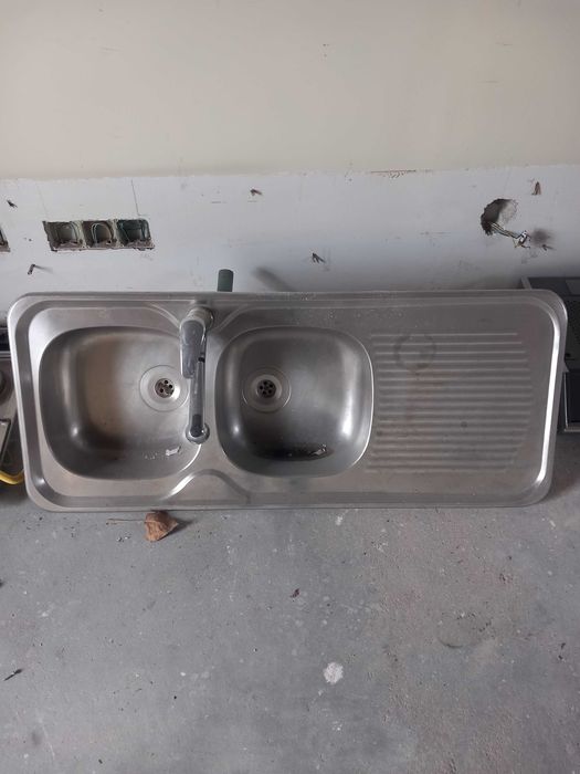 Banca inox 2 cubas