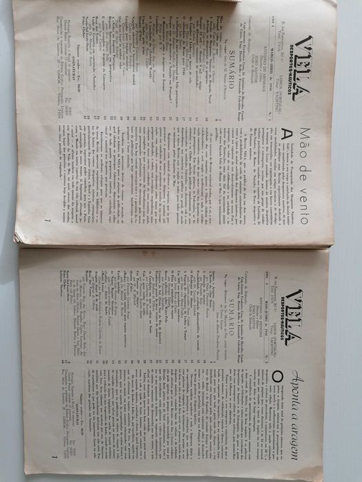 Revista Vela - desportos náuticos, iates - anos 40