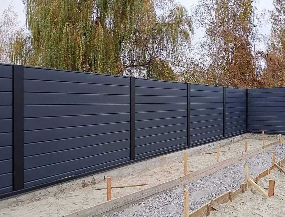 Паркан з профнастилу під ключ Київ,обл/Забор из профнастила/Вотора