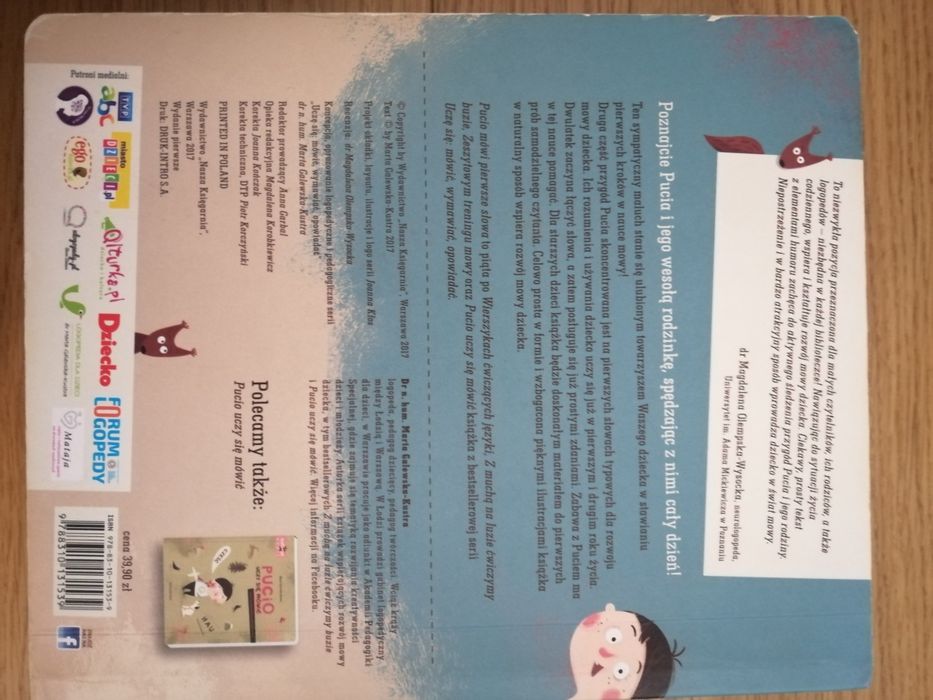 Książka Pucio mówi pierwsze słowa