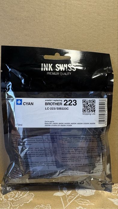 Tusz Brother LC-223 Cyan  – nowy