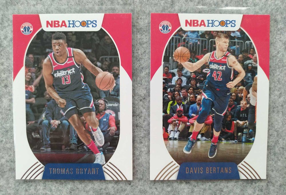 4 karty NBA zespołu Washington Wizards Bertans Hachimura Bryant