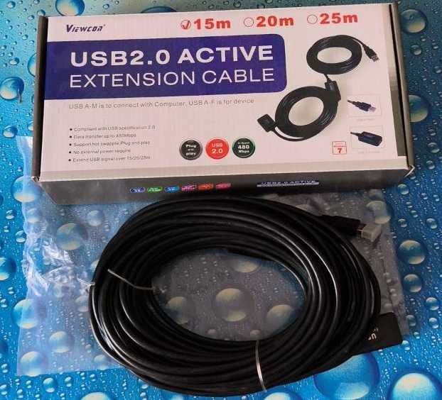 Активний подовжувач USB2.0 active extension cable  15m і 10m