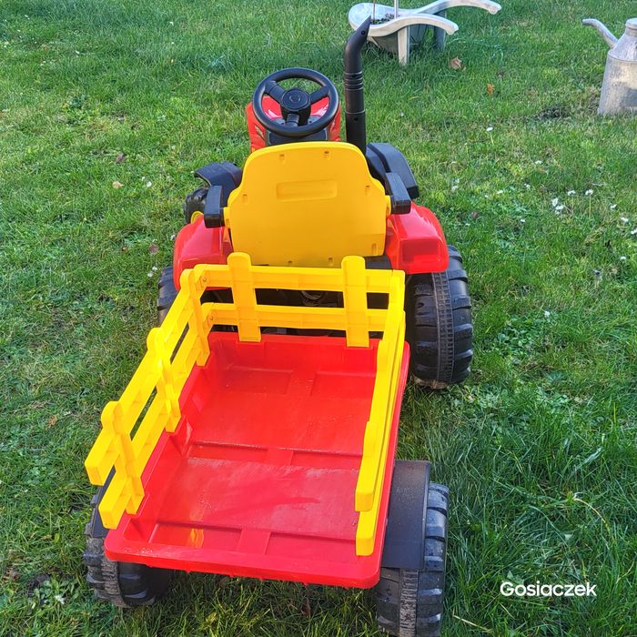 Traktor na akumulator z przyczepką 152cm