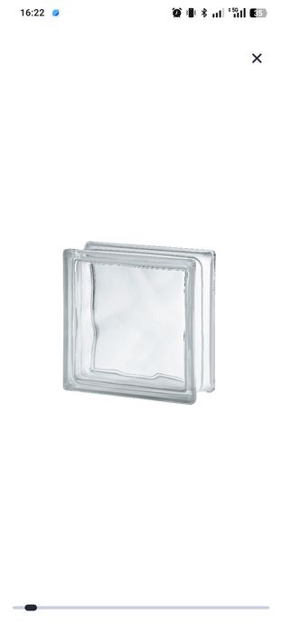 Bloco de vidro neutro 19 X 19 X 8 cm Transparente