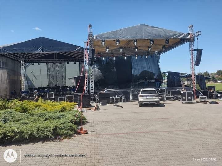 Zadaszenie sceniczne, scena, dach, estrada Łęka Szczucińska • OLX.pl