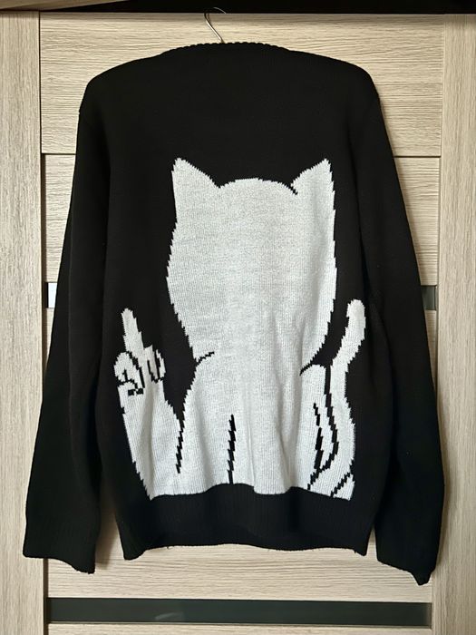 Светр Ripndip з котом Nermal чорний розмір S
