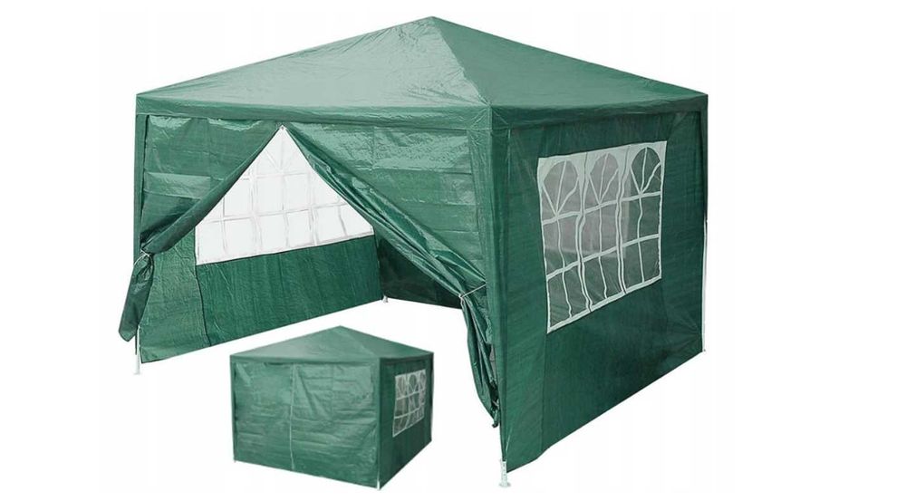 NOWY Pawilon/ altana ogrodowa, namiot handlowy + 4 ścianki, 3x3m