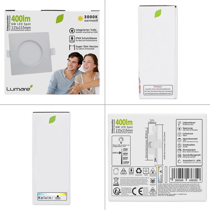 Reflektor LED Lumare 6 W