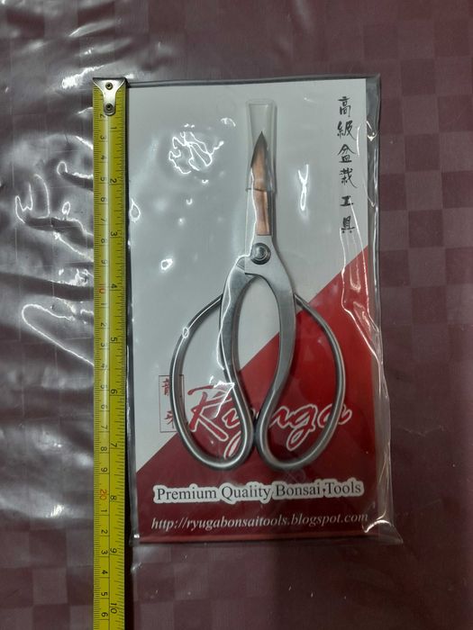 Tesoura para poda bonsai em Aço Inox de 179mm da marca Ryuga - Nova