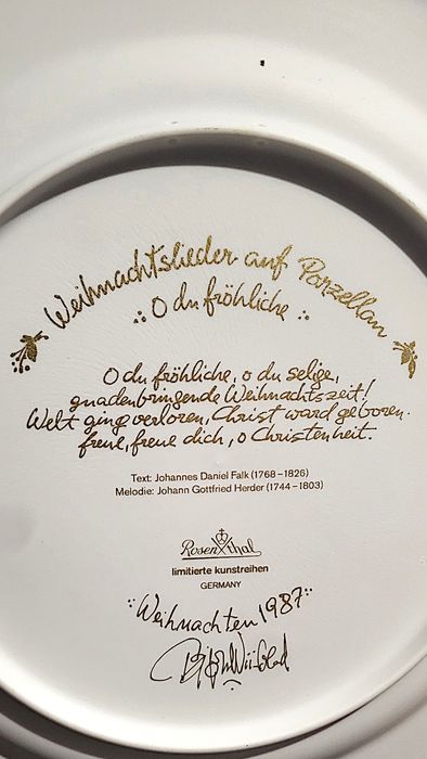 Duży świąteczny talerz Rosenthal