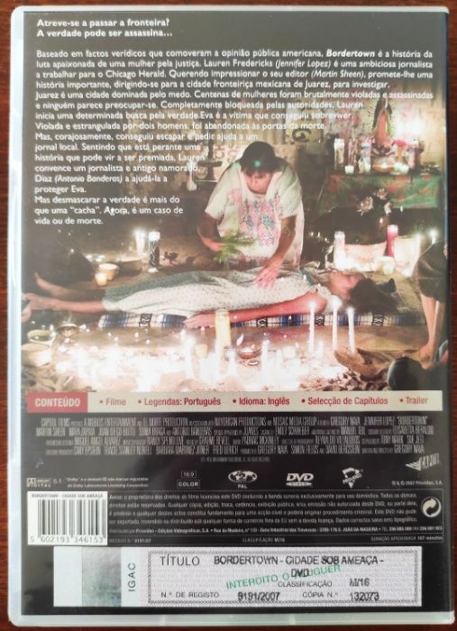 Cidade Sob Ameaça - Bordertown - 2007 - DVD
