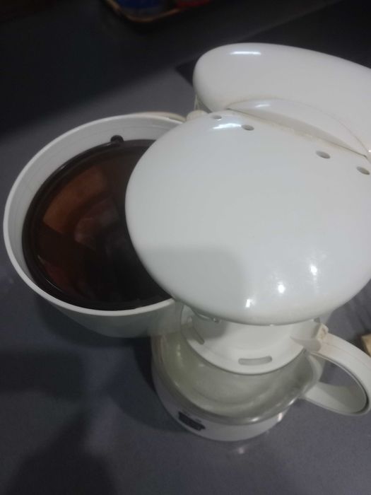 Máquina de café a funcionar