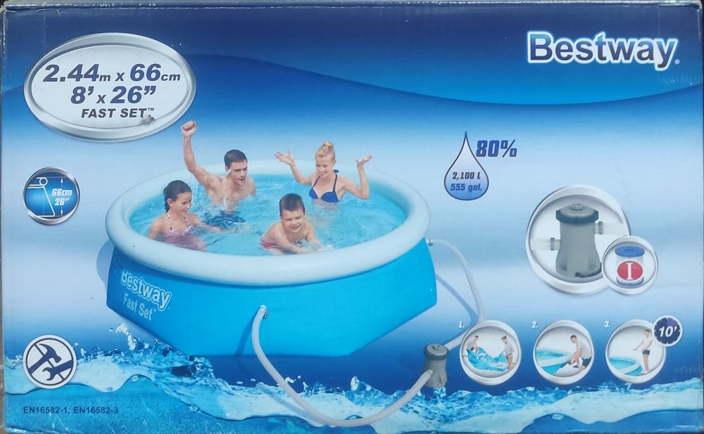 Басейн дитячій б/у стан хороший з насосом