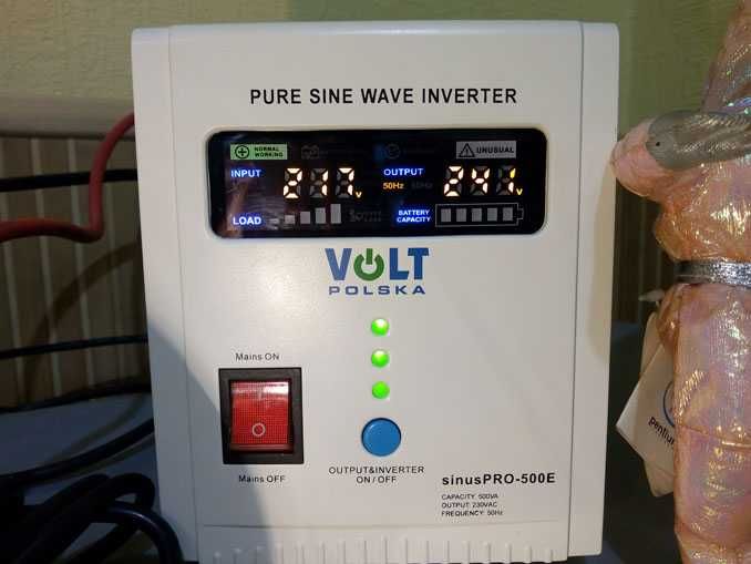 SinusPRO 500E Volt Polska ДБЖ Бесперебойник Инвертор Польща інвертор