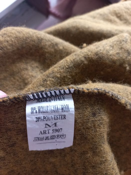 Żakiet musztardowy wełna M vintage