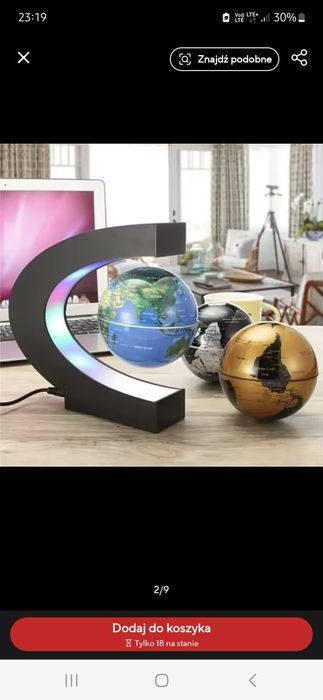 Lewitujący globus led