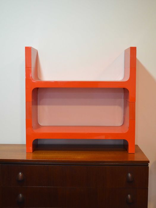 Estante modular laranja, space age
