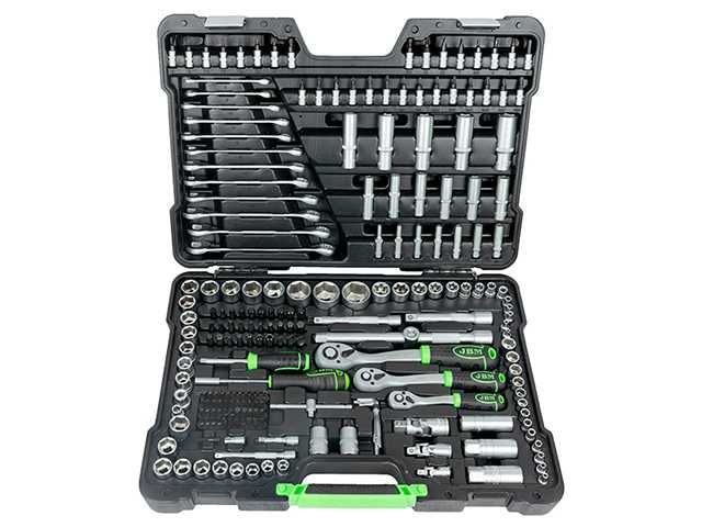 Jogo Ferramenta 1/4"-1/2"-3/8" Zincado 216 Peças | JBM 54034