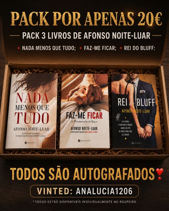 Pack de 3 Livros de Afonso Noite-Luar