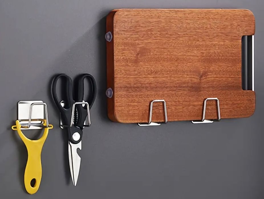 Nowe 4 x wieszaki stalowe kwadratowe, 4.8 cm x 3 cm