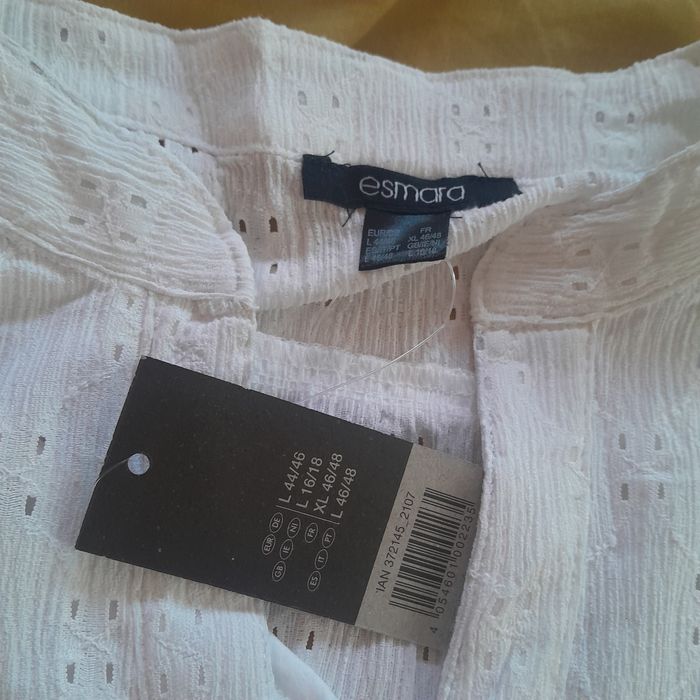 Красивое белое платье с прошвы 50-52 размер XL Esmara новое