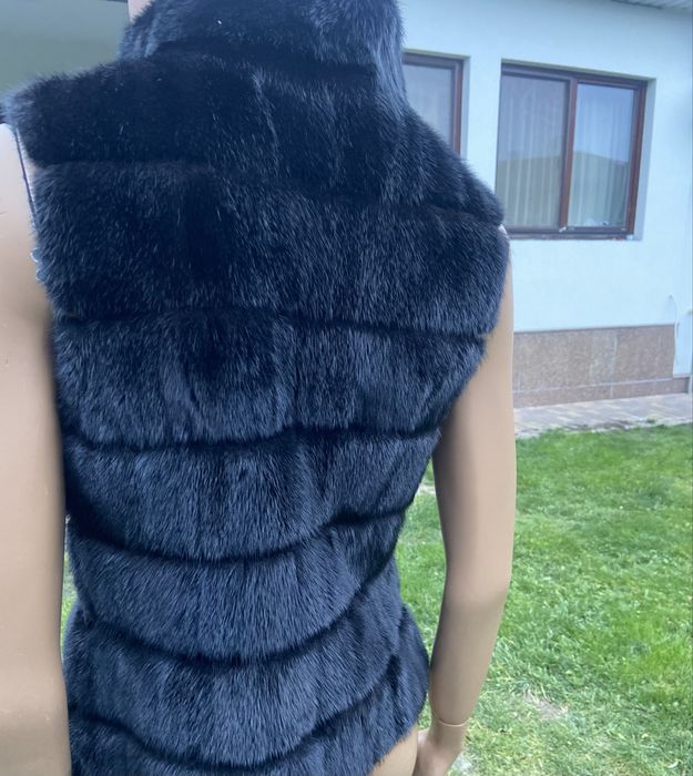 Норковая шуба жилет норка