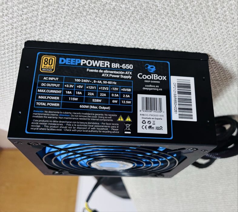 Fonte Coolbox Deep Gaming 650W 80+ Bronze