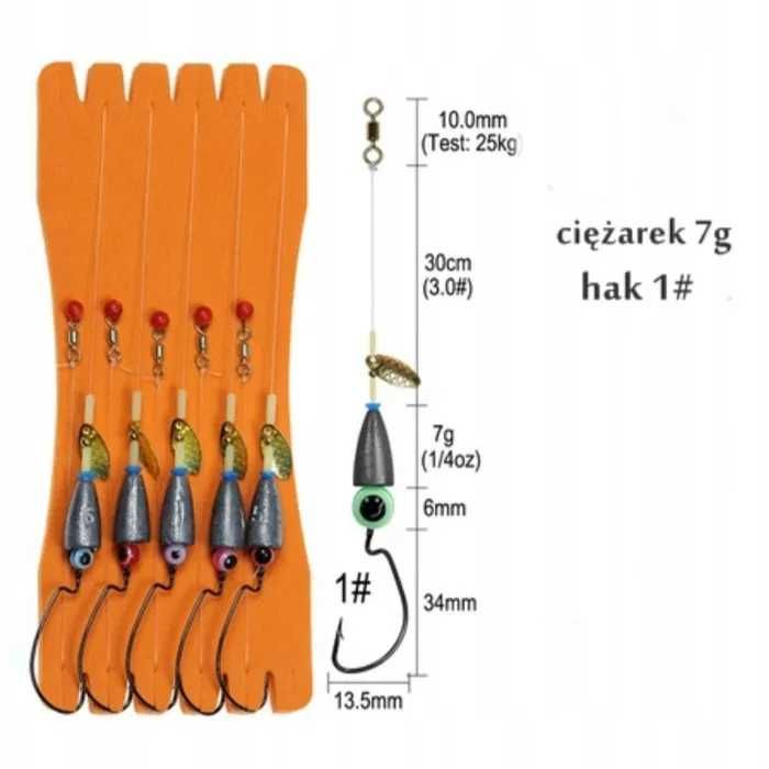 Zestaw Texas Rig 7g ze skrzydełkiem