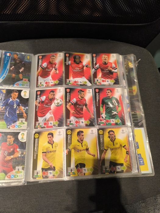 Karty piłkarskie Panini Adrenalyn 2012, 2013, 2014, 2015