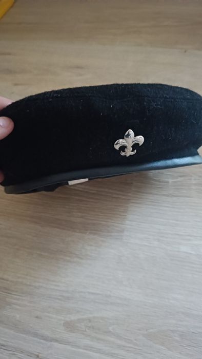 Beret harcerski czarny z linką rozmiar 56