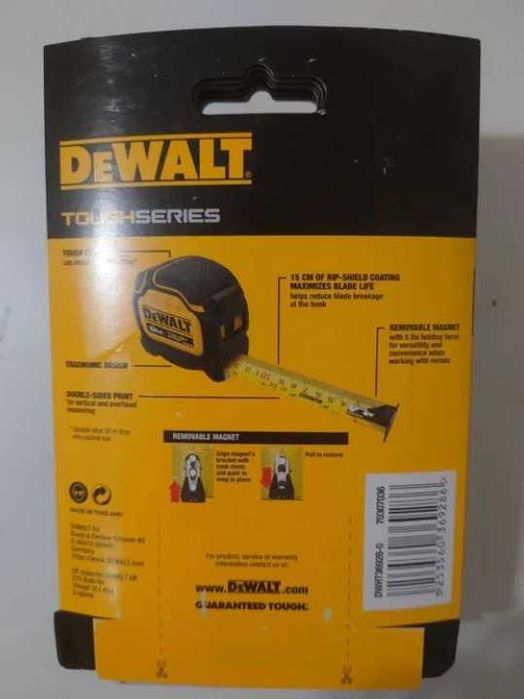 Рулетка DEWALT DWHT36928 8M tough series новая