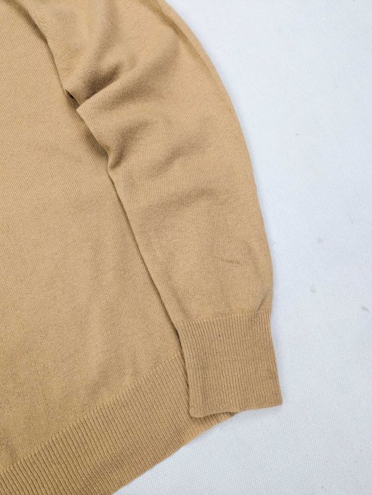 Beżowy sweter golf 100% kaszmir L