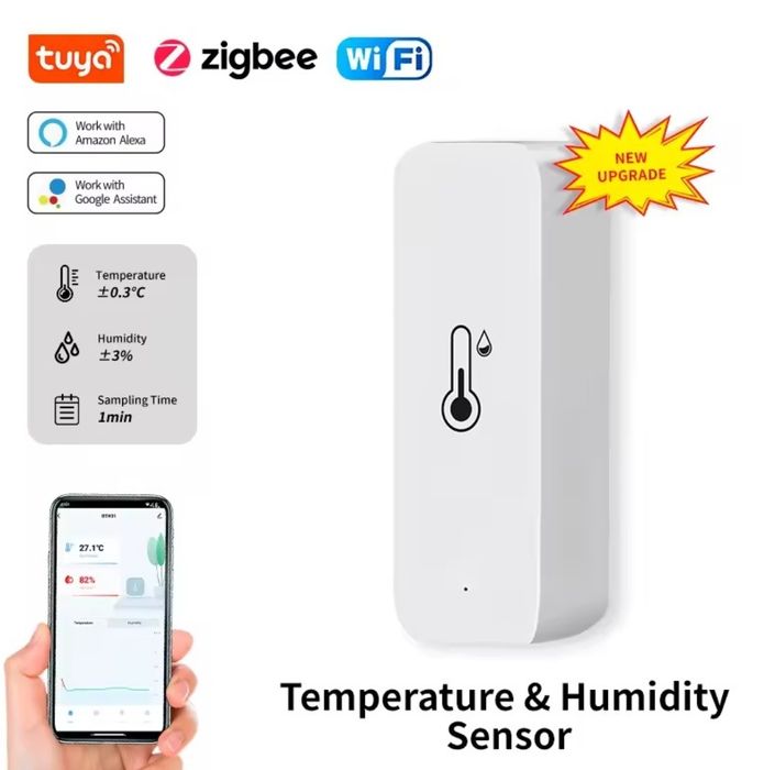 Датчик температуры Wifi Tuya