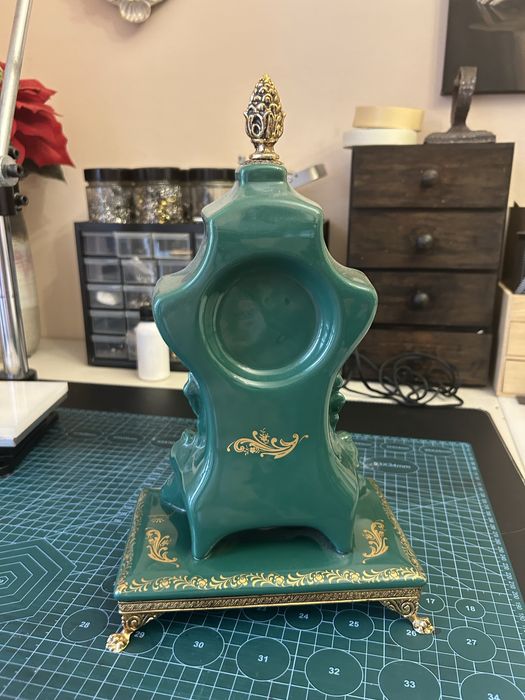relógio de quartzo de porcelana